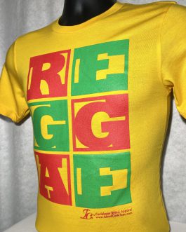 Reggae Gold Red & Green Men’s fitted Tee