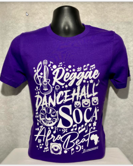 Short sleeve fitted T-shirts / purple/white