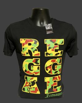 Black Camouflage Red, gold,  & green  Short sleeve fitted T-shirts