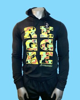 Camouflage Red, gold, green and black   Long sleeve hoodie sweater